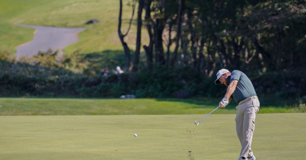 Oct 20, 2019-Jeju, South Korea-Graeme McDowell of Northern Ireland action on the green during an PGA Tour The CJ Cup Nine Bridges Final Round at Nine Bridges Golf Club in Jeju, South Korea.